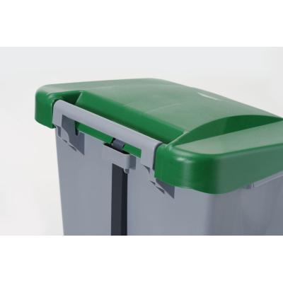 Nádoba na odpadky, HENDI, 120L, Světle šedá, 510x425x(H)875mm | 873458